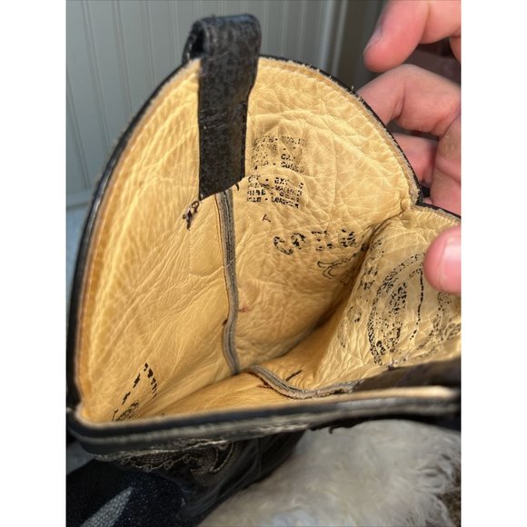 CORRECAMINOS Cowboy Boots  Exotic STINGRAY Leather Men's Size US  SIZE 8-8.5 - Picture 11 of 12